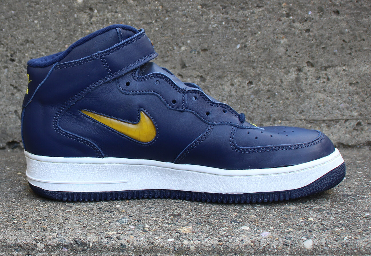 Nike Air Force 1 Mid SC Jewel Navy / Maize (Size 9.5) DS — Roots